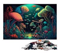 Magic Mushrooms JigsawPuzzle 1000 Pieces for Adults Challenging Puzzles Perfect Home Or Office Decor, Ideal 50x75CM/19.68x29.52inch