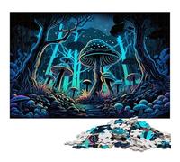 Magic Mushrooms JigsawPuzzle 1000 Pieces for Adults Puzzles for Adults DIY Home Decor Gift, Brain Teaser Game 26X38CM/10.23x14.96inch