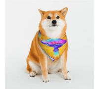 Magic Mushrooms Pattern Dog Bandanas, Comfortable Cotton Triangle Bibs Scarfs for Dogs Or Cats, Cute Pet Kerchief for Small Medium Large Dogs-Medium