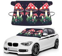 Magic Mushrooms Print Car Windshield Snow Cover, Windshield Cover For Ice And Snow Automotive Accessories