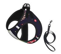 Magic Mushrooms Print Pet Leash Vest,For Small Dogs,Adjustable And Comfortable Cat Puppy Essentials