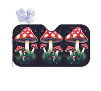 Magic Mushrooms Printing Summer Sun Shade Sunshade Windshield Cover Front Window Shade Sun Visor Shade Car Accessories