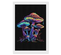 Magic Mushrooms Psychedelic Diamond Painting Kits for Adults Full Square Drill Diamond Art 8"x12"