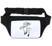 Magic Mushrooms Psychedelic Shrooms Waist Bag Fanny Pack White