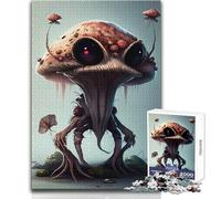 Magic Mushrooms Puzzles for Teenagers 1000 Piece Educational Mental Focus Game Heartwarming Special Present Idea Size 38x52cm