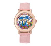 Magic Mushrooms Women's Custom Watch Fashion Soft Strap Wristwatches Gifts for Birthdays Valentine's Day