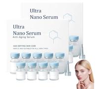 Magic Nano Anti-Ageing Serum, Anti-Ageing Facial Small glass bottle serum with Roller Head, Applicator Lifting and Firming Serum with Hyaluronic Acid and Collagen Reduces Fine Lines (2)
