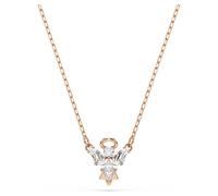 Magic necklace, Angel, White, Rose gold-tone plated