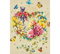 Magic Needle 100-143 ZW Tenderness of Your Heart Counted Cross Stitch Kit with Zweigart Edition Cotton Multi-Coloured 26 x 34 cm