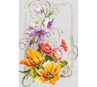 Magic Needle 100-162 ZW Happy June Counted Cross Stitch Kit with Zweigart Edition Cotton Multi-Coloured 15 x 21 cm