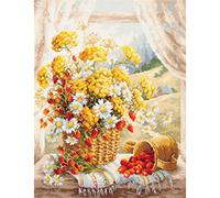 Magic needle 100-181 ZW Honey Aroma Counted Cross Stitch Kit with Zweigart Edition Cotton Multi-Coloured 32 x 40 cm
