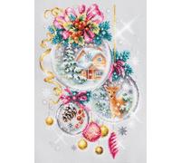 Magic needle 100-247 ZW Christmas Fairy Tale Counted Cross Stitch Kit with Zweigart Edition Cotton Multi-Coloured 22 x 32 cm