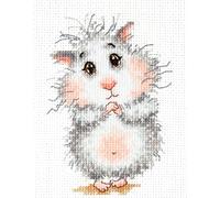 Magic needle 19-16 ZW Please Buy a Hamster Counted Cross Stitch Kit with Zweigart Edition, Cotton, Multi-Colour, 9 x 13 cm