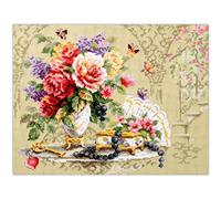 Magic Needle 210-205 ZW Flirzeit Counted Cross Stitch Kit with Zweigart Edition, Cotton, Multi-Colour, 32 x 25 cm