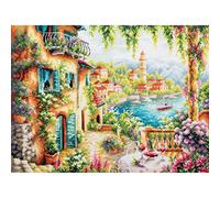 Magic needle 250-706 ZW Summer in Lombardy Counted Cross Stitch Kit with Zweigart Edition Cotton Multi-Coloured 40 x 30 cm