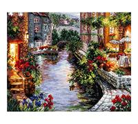 Magic needle 46-02 ZW Evening in Venice Counted Cross Stitch Kit with Zweigart Edition Cotton Multi-Coloured 40 x 32 cm