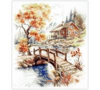 Magic Needle Autumn in The Mountains Counted Cross Stitch Kit