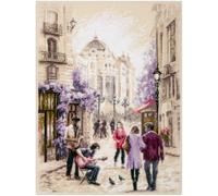 Magic Needle Street Musicians Counted Cross Stitch Kit, Multi-Colour