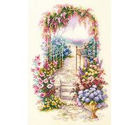 Magic Needle Zweigart Edition Counted Cross Stitch Kit 23 x 34 cm Garden Gate