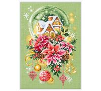 Magic Needle Zweigart Edition Cross Stitch Set, Snow Globe, Counted Pattern, 18 x 28 cm