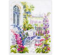 MARUSSIA Magic Needle Zweigart Edition Counted Cross Stitch Kit Cosy Terrace, 21 x 27 cm