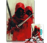 Magic Ninja Knight 1000 Piece Jigsaw Puzzles for Teenagers,Toys Educational Games Stress Relieving Suitable for Desktop Decoration (38x26cm)
