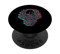 Magic Occult Skull DJ Headphones Glitch PopSockets Swappable PopGrip