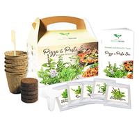 Magic of Nature Pizza / Pasta Box - Herb Growing Set - For Growing Yourself - Easy to Use - 5 Typical Pizza and Pasta Herbs - High Germination Rate