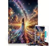 Magic of The Sky 1000 Piece Jigsaw Puzzles for Teenagers Jigsaw Memory Build True Detail Playful Challenge (38x26cm)