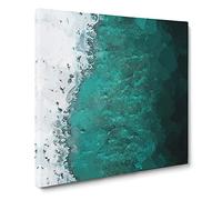 Magic of the Waves in the Maldives Canvas Print | Gallery Wrapped 30mm Frame Wall Art | 14x14 inches | Ready to Hang | Abstract Seascape Picture | Living Room Bedroom Lounge Office