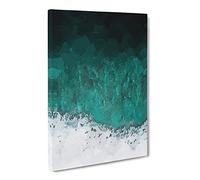 Magic Of The Waves In The Maldives Canvas Print | Gallery Wrapped 30mm Frame Wall Art | 24x16 inches | Ready to Hang | Abstract Seascape Picture | Living Room Bedroom Lounge Office