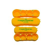 magic Opener COMBO - 1 mO MINI for small plastic caps & 1 mO PLUS for larger plastic caps See Pictures for Better Understanding - Soda Opener - Water Opener | Twist-off | Good for 16 sizes | Help Aids
