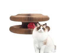 Magic Organ Cat Scratcher Board, Foldable Cat Accordion Toy With Bell Ball, Interactive Scratch Pad, Indoor Kitty Accordion Toys For Scratching, Grinding Claw, Play Games