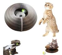 Magic Organ Cat Scratching Board-Comes with a Toy Bell Ball,Foldable Convenient Cat Scratcher Durable Recyclable