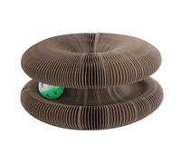 Magic Organ Cat Scratching Board for Cats Comes with a Toy Bell Ball and Catnip Grinding Claw Scratcher Foldable Convenient Recyclable