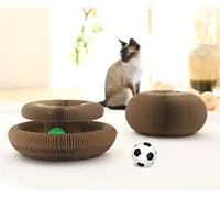 Magic Organ Cat Scratching Board Organlada Cat Scratcher Cardboard Cat Butler Toy with Ball Faberge Cat Toy for Indoor Cats Snufflepaw Accordion for Cats Cordion Fabehe Cat Maze Slinky Toy