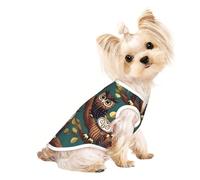 Magic owel Print Dog Lightweight Shirt,Summer Cool Breathable Dog T-Shirts,Pet Sleeveless Stretchy Clothes