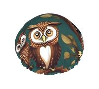 Magic owel Print Soft Shower Cap for Women Men Reusable hat Lightweight hat and Bath Hair Cap