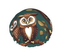 Magic owel Print Washable Reusable Shower Cap/Hair Hat With Lining/Elastic Fit All Hair Lengths