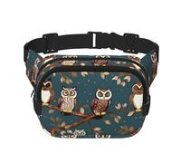 Magic owels print Fanny Pack Purse with Adjustable Strap Square Double Layer Waist Bag Belt Unisex Everywhere