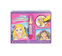 Magic Painting Books with Water, Reusable Water Colouring Book, Mess Free Colouring Suit for Brain Boosting and Entertainment, Magic Painting for 3 and Above (Beauty, 1)