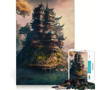 Magic Palace The Rock 1000 Piece Jigsaw Puzzle for Teenagers Logic Fun High Def Print Home Enjoyable Ideal Decor (38x52cm)