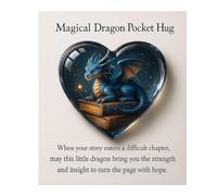 Magic Paperback Decor Unique Gift for Readers Students to Create Comfort Security (Blue, 9 x 7 cm)