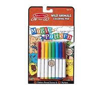 Magic-Pattern Kids’ Wild Animals Marker Coloring Pad On The Go Travel Activity