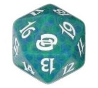 Magic Planar Chaos Spindown Dice Green