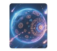 Magic Planet Square Mouse Pad | Durable Rubber Non-Slip Mouse Mat,Portable Computer Accessory for desktops laptops and daily computer-using moments