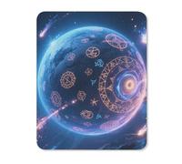 Magic Planet Square Mouse Pad | Durable Rubber Non-Slip Mouse Mat,Portable Computer Accessory for desktops laptops and daily computer-using moments