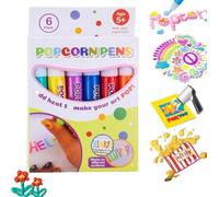 Magic Popcorn Pens for Kids, 3D Bubble Drawing Pen Kit, DIY Bubble Popcorn Drawing Pens for Arts and Crafts, 3D Art and Craft Pen, For DIY Greeting Cards, Journal Decor& Kids Handcrafts