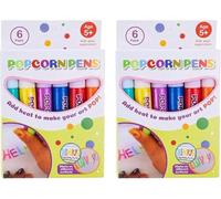 Magic Popcorn Pens for Kids, 3D Puffy Paint Pens，12 Pcs，12 Pcs