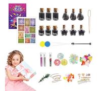 Mağic Potiøns Kît Før Kiďs - DIY 25x19x4.5cm Set | Potion Making Kit With Fairy Bottles, Science Experiment, Craft Activity - Ŵizarď Potion Bottles | Creative Learning Birthday, Fun Girls Boys